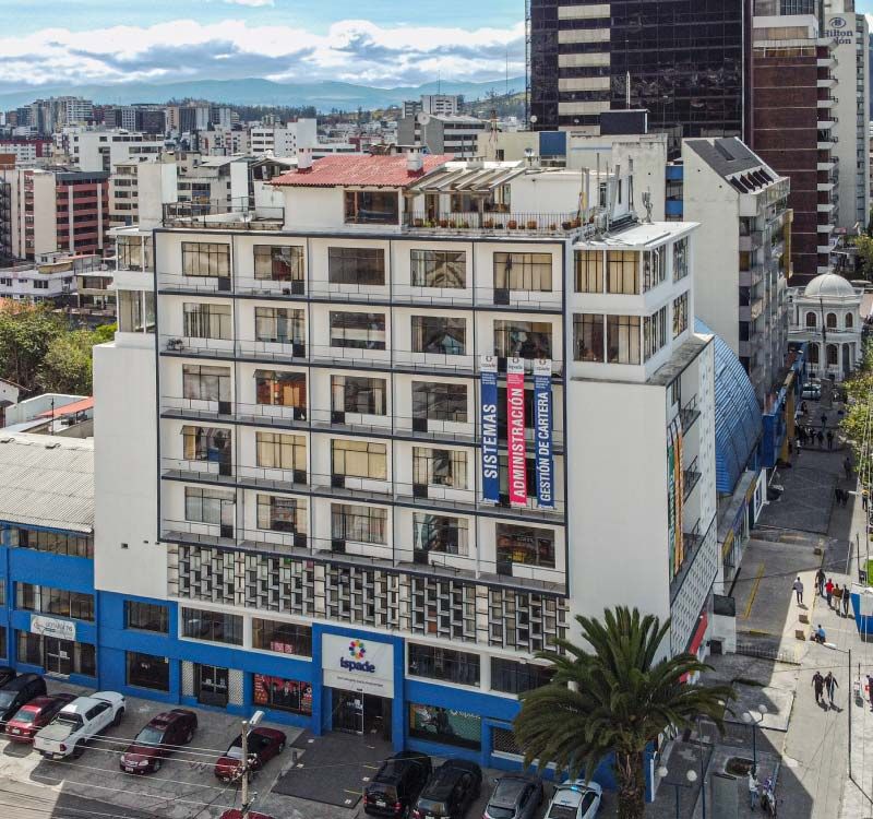 Fachada a&eacute;rea del edificio