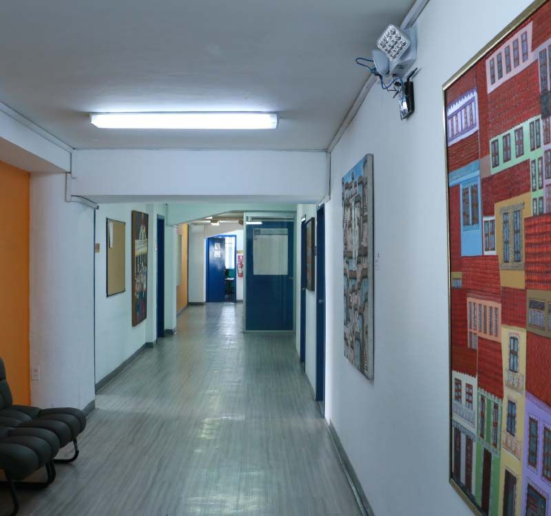 Pasillos del campus