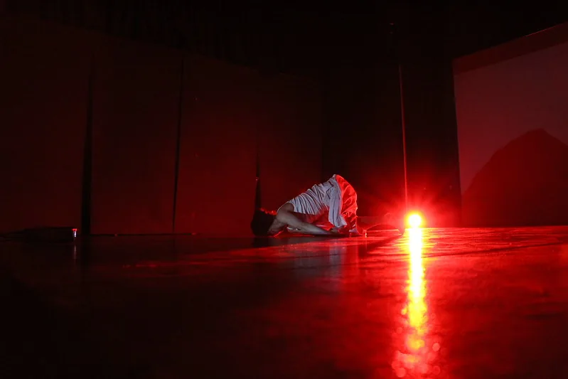 Escena dramática de teatro